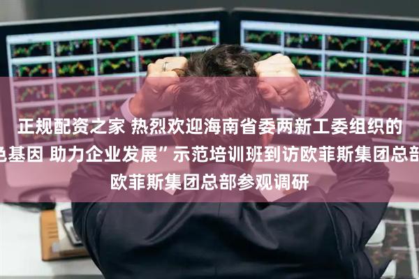正规配资之家 热烈欢迎海南省委两新工委组织的“传承红色基因 助力企业发展”示范培训班到访欧菲斯集团总部参观调研